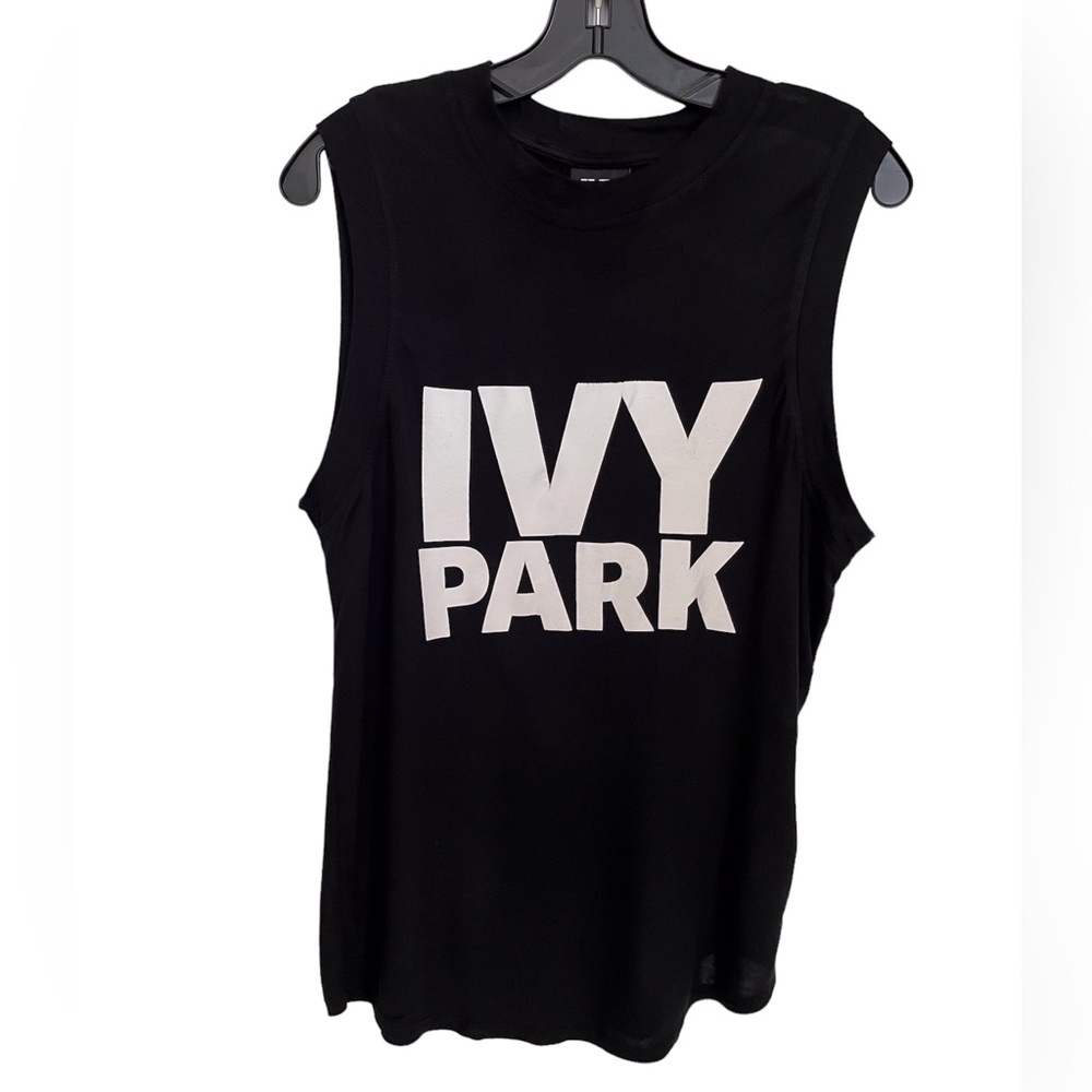IVY PARK LOGO  BLACK TANK